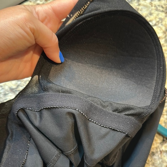 Caribbean Joe Slim Shaper Black and Brown Leaf Printed One Piece Women’s 10 Swim - Picture 4 of 9